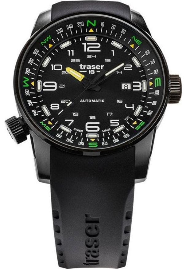 Zegarek Traser Zegarek męski Traser TS-109741 czarny. Kolor: czarny
