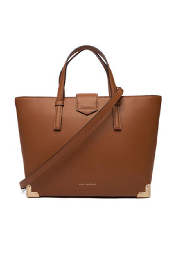 Karl Lagerfeld - KARL LAGERFELD Torebka B1W30256 Brązowy. Kolor: brązowy. Materiał: skórzane