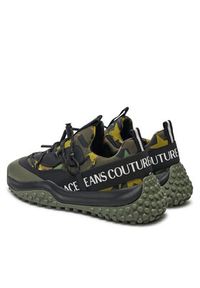 Versace Jeans Couture Sneakersy Hyber 77YA3SN2 Khaki. Kolor: brązowy. Materiał: materiał #6