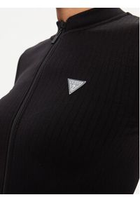 Guess Bluza V4RP01 Z3CC0 Czarny Slim Fit. Kolor: czarny. Materiał: syntetyk