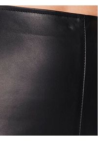Pinko Spódnica skórzana Grande 100544 Y75K Czarny Slim Fit. Kolor: czarny. Materiał: skóra