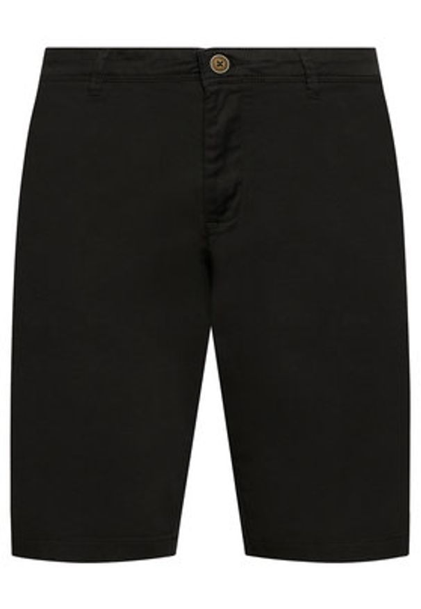 Jack & Jones Szorty materiałowe Bowie 12165604 Czarny Regular Fit. Kolor: czarny. Materiał: bawełna, materiał