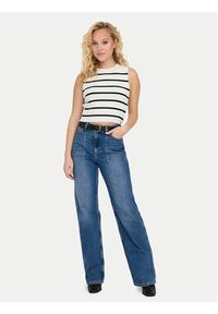 only - ONLY Top Majli 15255533 Écru Regular Fit. Materiał: syntetyk, wiskoza #5