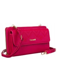 4U CAVALDI - Mini listonoszka 4U Cavaldi M-13 fuksja. Kolor: różowy. Materiał: skórzane