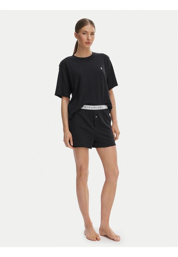 Polo Ralph Lauren Piżama 4P8029 Czarny Regular Fit. Kolor: czarny. Materiał: bawełna