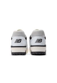 Buty unisex New Balance BB550GWB – białe. Kolor: biały. Materiał: skóra. Szerokość cholewki: normalna #6
