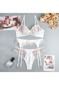 Intica - Komplet bielizny z wyszywanymi detalami Gesche. Kolor: wielokolorowy. Materiał: tkanina #1