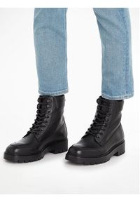 Calvin Klein Jeans Trapery Combat Mid Laceup Wl Lth YM0YM00847 Czarny. Kolor: czarny #2
