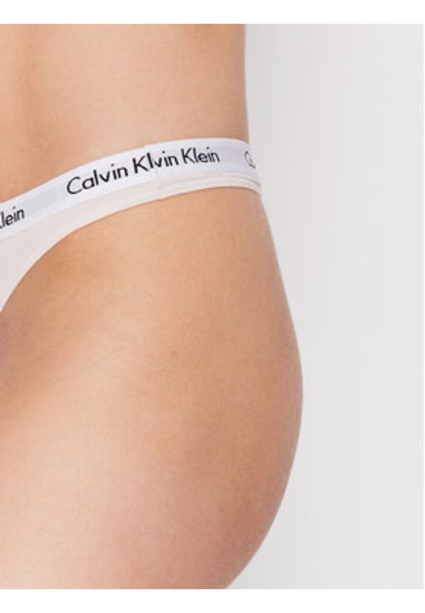 Calvin Klein Underwear Stringi 0000D1617A Różowy. Kolor: różowy. Materiał: bawełna