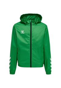 Kurtka do piłki nożnej dla dzieci Hummel Core XK Kids Spray Jacket. Kolor: różowy