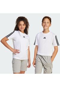 Adidas - Koszulka Essentials Kids. Kolor: biały, czarny, wielokolorowy. Materiał: bawełna