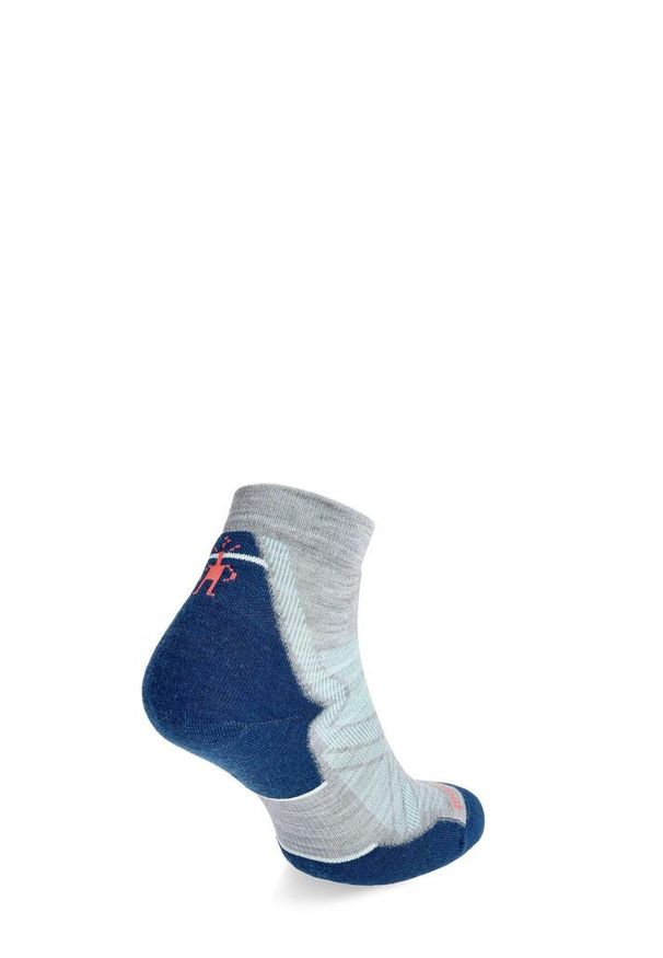 Skarpety Biegowe Damskie Smartwool Run Targeted Cushion Ankle Socks. Kolor: wielokolorowy, niebieski, szary. Sport: bieganie