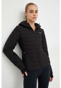 TOMMY HILFIGER - Tommy Hilfiger kurtka damska kolor czarny przejściowa. Kolor: czarny