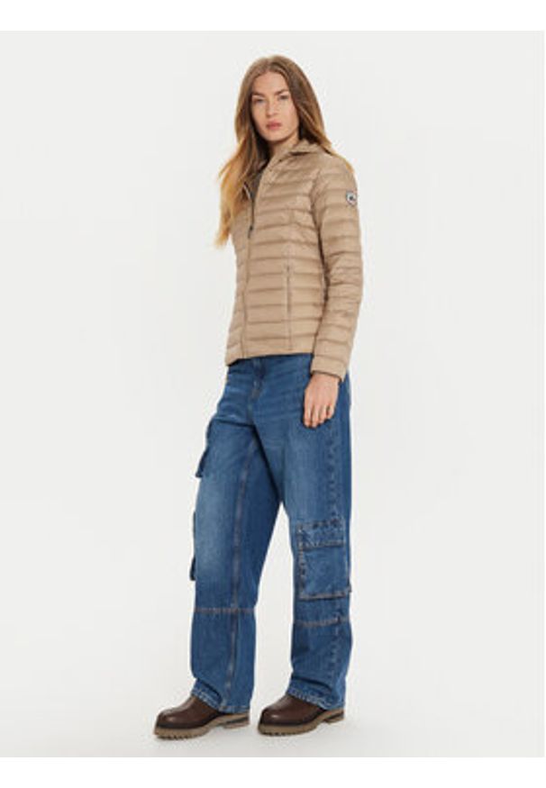 Jott Kurtka puchowa Cloe P000WDOW01 Beżowy Slim Fit. Kolor: beżowy. Materiał: syntetyk