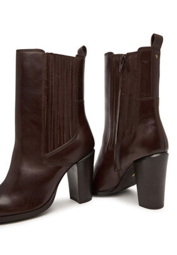 Bronx Botki New American 34322-V 3784 Brązowy. Kolor: brązowy. Materiał: skóra