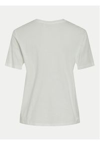 Vila T-Shirt Sybil 14097370 Biały Regular Fit. Kolor: biały. Materiał: bawełna