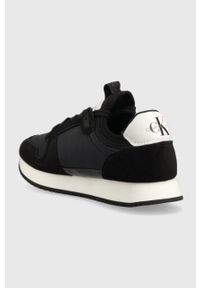 Calvin Klein Jeans sneakersy YW0YW00840 RUNNER SOCK LACEUP NY-LTH W kolor czarny. Nosek buta: okrągły. Zapięcie: sznurówki. Kolor: czarny. Materiał: guma #4