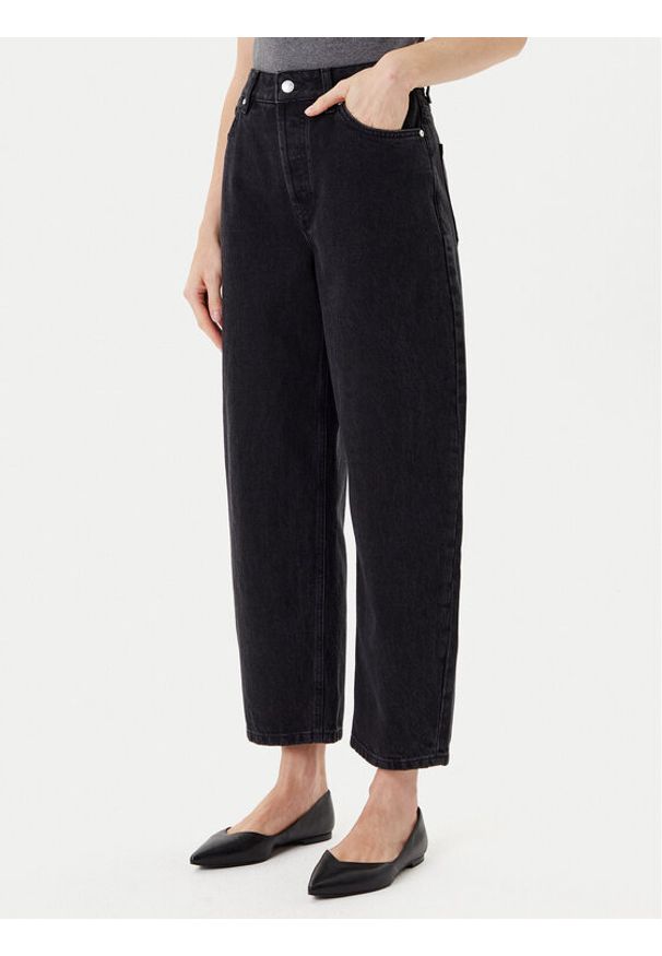 Hugo - HUGO Jeansy Gimine_3 50544027 Czarny Mom Fit. Kolor: czarny