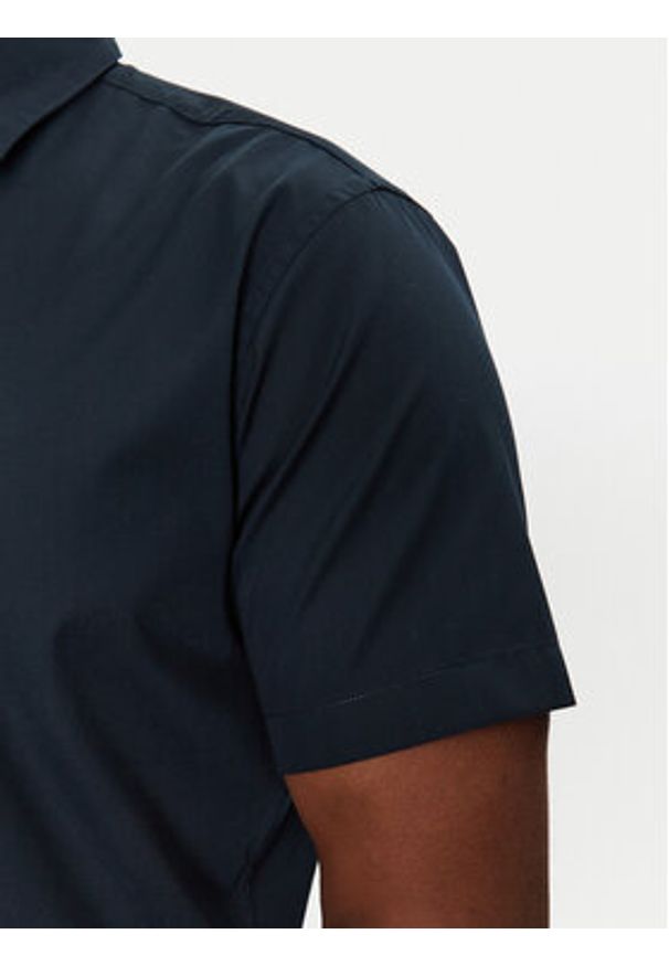 Jack & Jones Koszula Joe 12195062 Granatowy Slim Fit. Kolor: niebieski. Materiał: bawełna, syntetyk