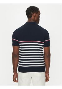 Hechter Paris Polo 65017 151801 Granatowy Regular Fit. Typ kołnierza: polo. Kolor: niebieski. Materiał: bawełna #5