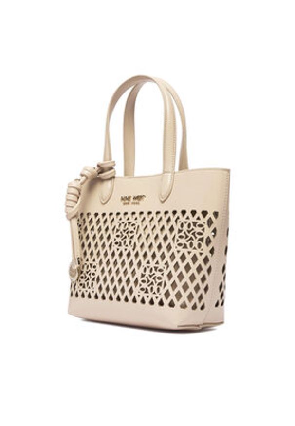 Nine West Torebka CEO-Essex Light-LDA8698A Beżowy. Kolor: beżowy. Materiał: skórzane