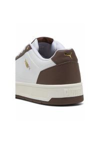 Puma - Sneakersy Court Classic PUMA White Gold Chestnut Brown. Kolor: żółty, biały, wielokolorowy, brązowy