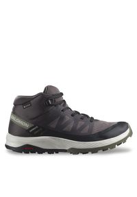 salomon - Salomon Trekkingi Outrise Mid Gtx W GORE-TEX L47160700 Czarny. Kolor: czarny. Materiał: materiał