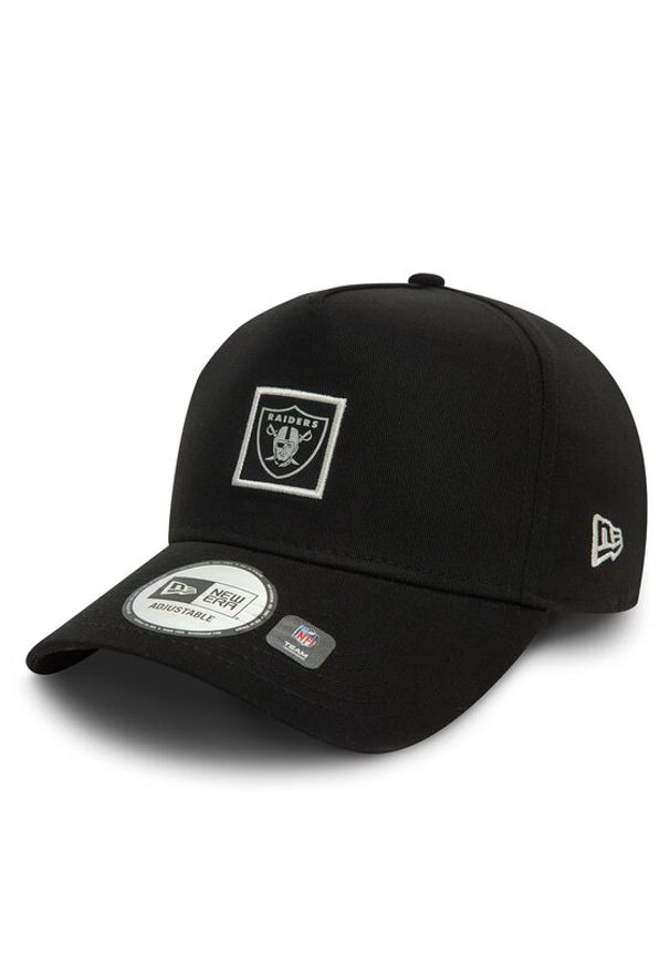 New Era Czapka z daszkiem Las Vegas Raiders Metallic Patch 9FORTY E-Frame 60580709 Czarny. Kolor: czarny. Materiał: materiał, bawełna