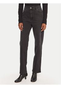 Weekend Max Mara Jeansy Cinese 2525186012 Czarny Straight Fit. Kolor: czarny