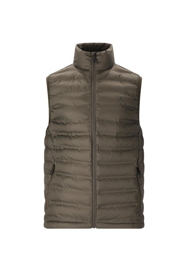 Kurtka puchowa bez rękawów Whistler Froze. Kolor: szary, czarny, brązowy, wielokolorowy. Materiał: puch. Długość rękawa: bez rękawów. Sport: turystyka piesza