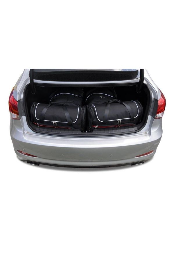 KJUST - Torby Do Bagażnika Hyundai I40 Limousine 2011-2018 4Szt Kjust. Kolor: czarny. Styl: sportowy