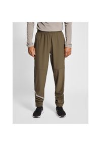 NewLine - Spodnie do biegania Newline Portland. Kolor: wielokolorowy, brązowy, zielony. Materiał: dresówka. Styl: sportowy #1