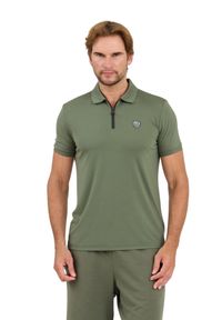 EA7 Emporio Armani - EA7 Zielona męska koszulka polo, Rozmiar XL. Typ kołnierza: polo. Kolor: zielony #4
