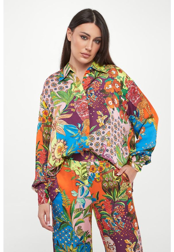 Liu Jo - Koszula damska z wiskozy LIU JO. Materiał: wiskoza