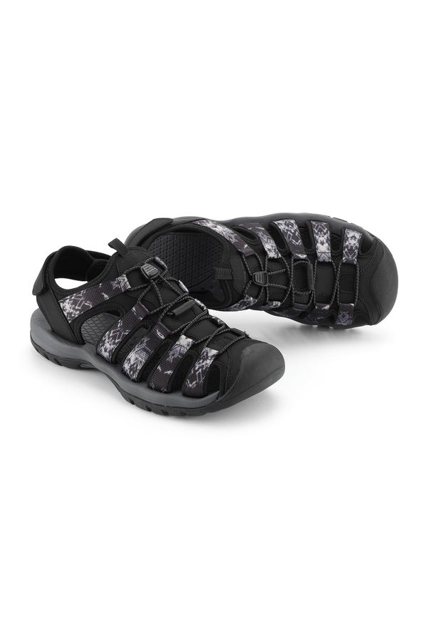 ALPINE PRO - Sandały turystyczne unisex z zakrytym noskiem Alpine Pro Awede. Kolor: czarny. Sezon: lato