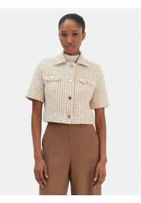Morgan Bluzka 252-VENU.F Beżowy Regular Fit. Kolor: beżowy. Materiał: bawełna #1