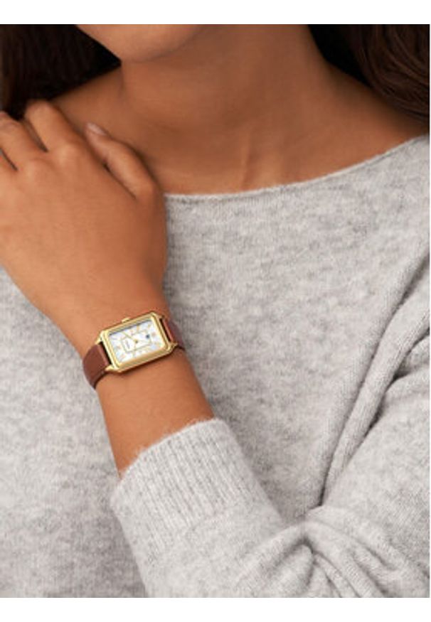 Fossil Zegarek Raquel ES5307 Brązowy. Kolor: brązowy