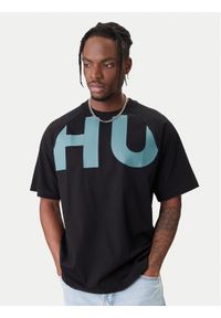 Hugo - HUGO T-Shirt Nalftee 50552485 Czarny Loose Fit. Kolor: czarny. Materiał: bawełna #1