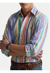Polo Ralph Lauren Koszula 710968964001 Kolorowy Custom Fit. Typ kołnierza: polo. Materiał: bawełna. Wzór: kolorowy #2
