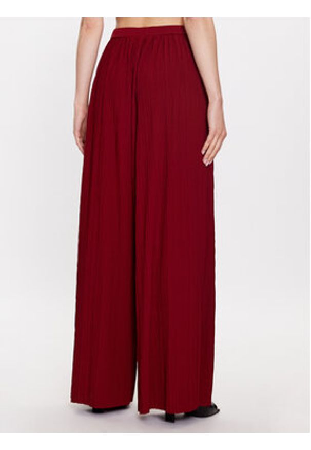 Max Mara Leisure Spodnie materiałowe Alfonsa 2337860134 Bordowy Wide Leg. Kolor: czerwony. Materiał: syntetyk