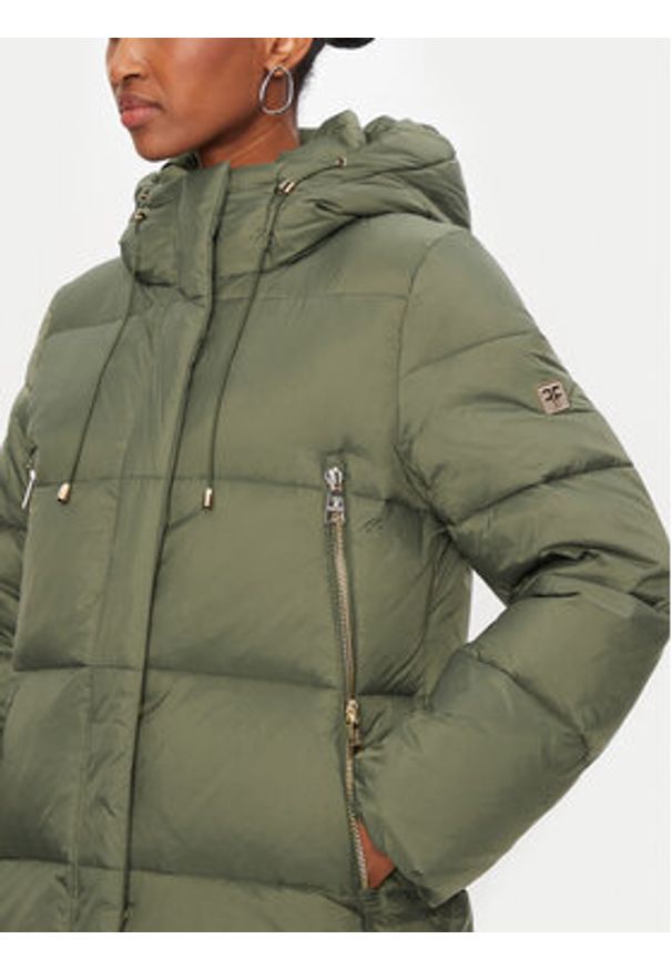 Fracomina Kurtka puchowa FR24WC3009O42301 Zielony Regular Fit. Kolor: zielony. Materiał: syntetyk