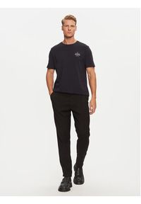 TOMMY HILFIGER - Tommy Hilfiger T-Shirt MW0MW36500 Granatowy Regular Fit. Kolor: niebieski. Materiał: bawełna #4