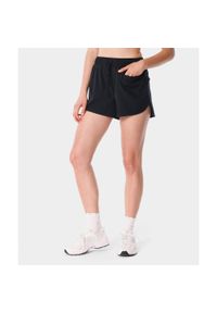 Lekkie szorty dla kobiet sportowe z kieszonką Carpatree Balletcore. Kolor: czarny. Sport: fitness