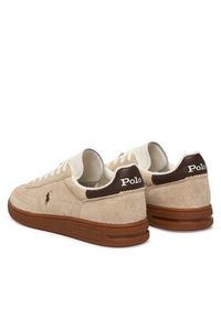 Polo Ralph Lauren Sneakersy 809P09753005 Beżowy. Kolor: beżowy. Materiał: zamsz, skóra #4