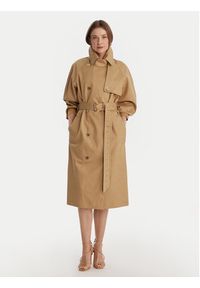 MICHAEL Michael Kors Trencz MR620FLKQH Beżowy Oversize. Kolor: beżowy. Materiał: bawełna #3