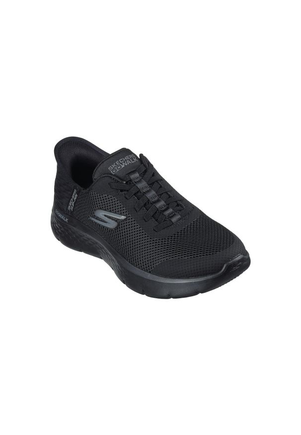 skechers - Buty do chodzenia damskie Skechers 124836BBK. Kolor: czarny. Materiał: materiał, syntetyk. Szerokość cholewki: normalna