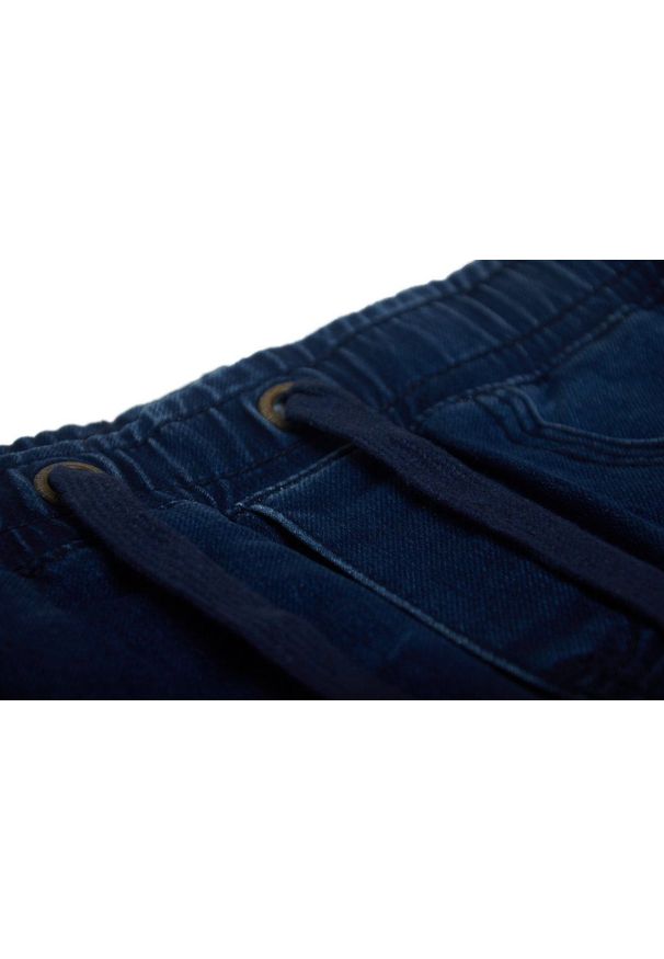 Quickside - Spodnie Ciemne Jeansowe, JOGGERY Męskie, Casualowe, z Elastanem, Zwężana Nogawka -QUICKSIDE. Okazja: na co dzień. Materiał: bawełna, elastan. Sezon: lato. Styl: casual