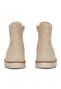 Rieker Botki X5772-60 Beżowy. Kolor: beżowy. Materiał: materiał #5
