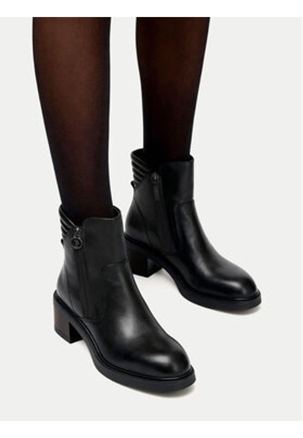 U.S. Polo Assn. Botki CEO-KATERI002W/EL1 Czarny. Kolor: czarny. Materiał: skóra