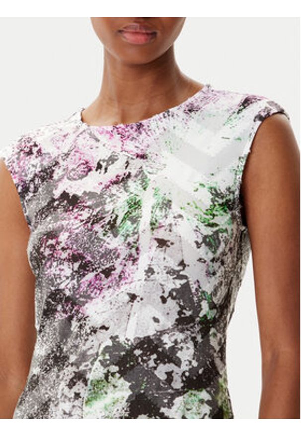 Desigual Sukienka codzienna Grey Lacroix 25WWVK07 Kolorowy Regular Fit. Okazja: na co dzień. Materiał: syntetyk. Wzór: kolorowy. Typ sukienki: proste. Styl: casual